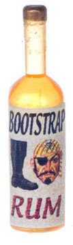 Dollhouse Miniature Bootstrap Rum